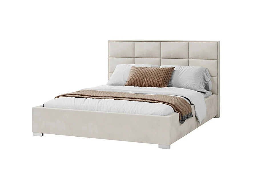 Lit coffre APOLLO 160 x 200 cm avec sommier à lattes relevable Beige Foncé