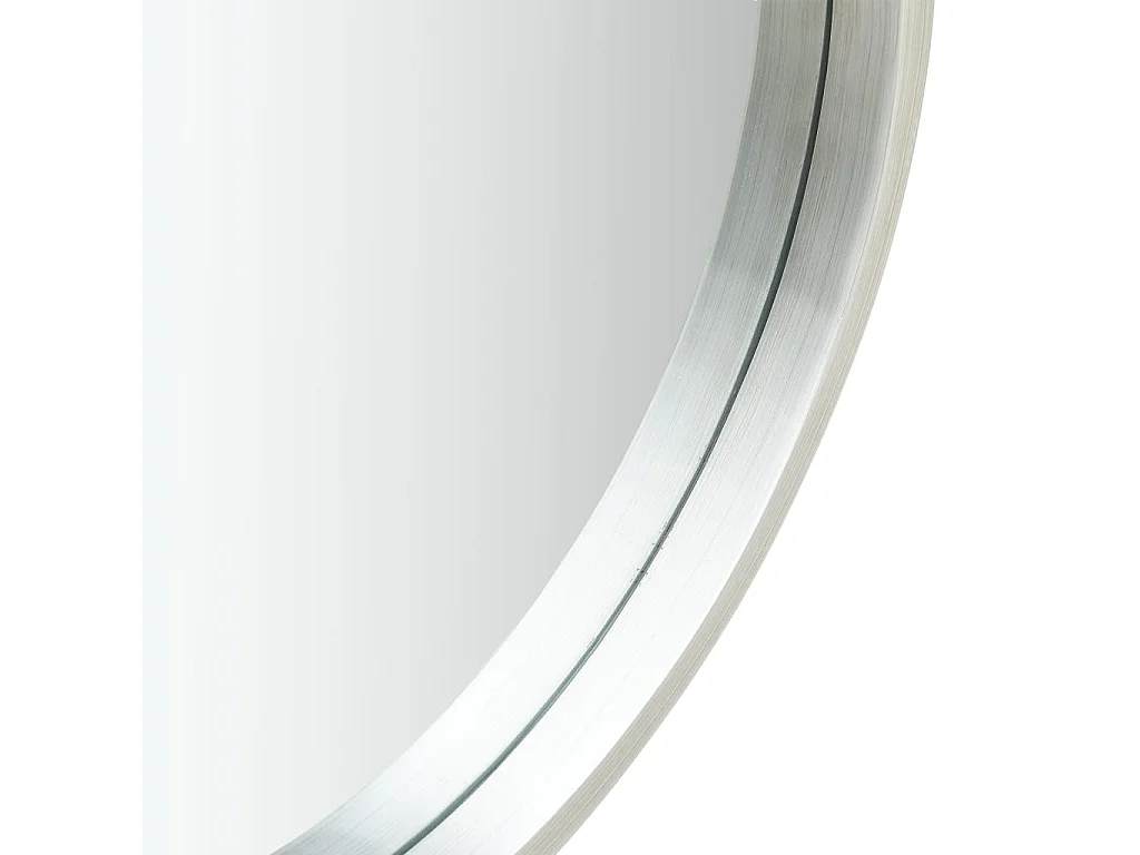 Miroir mural avec sangle bois argenté 40 x 40 x 100 cm DEC022904