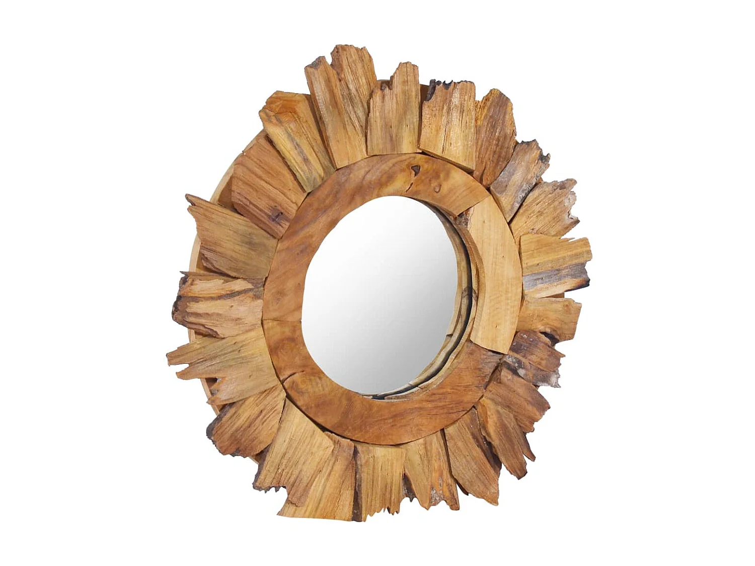 Miroir mural 40 cm bois marron 40 x 40 x 40 cm DEC022826