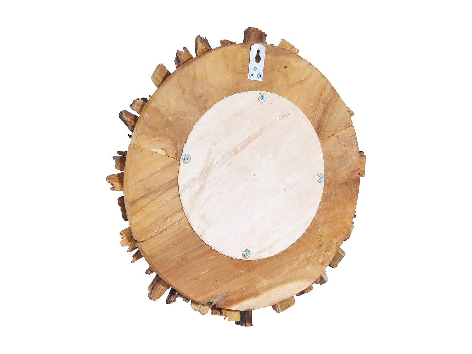 Miroir mural 40 cm bois marron 40 x 40 x 40 cm DEC022826