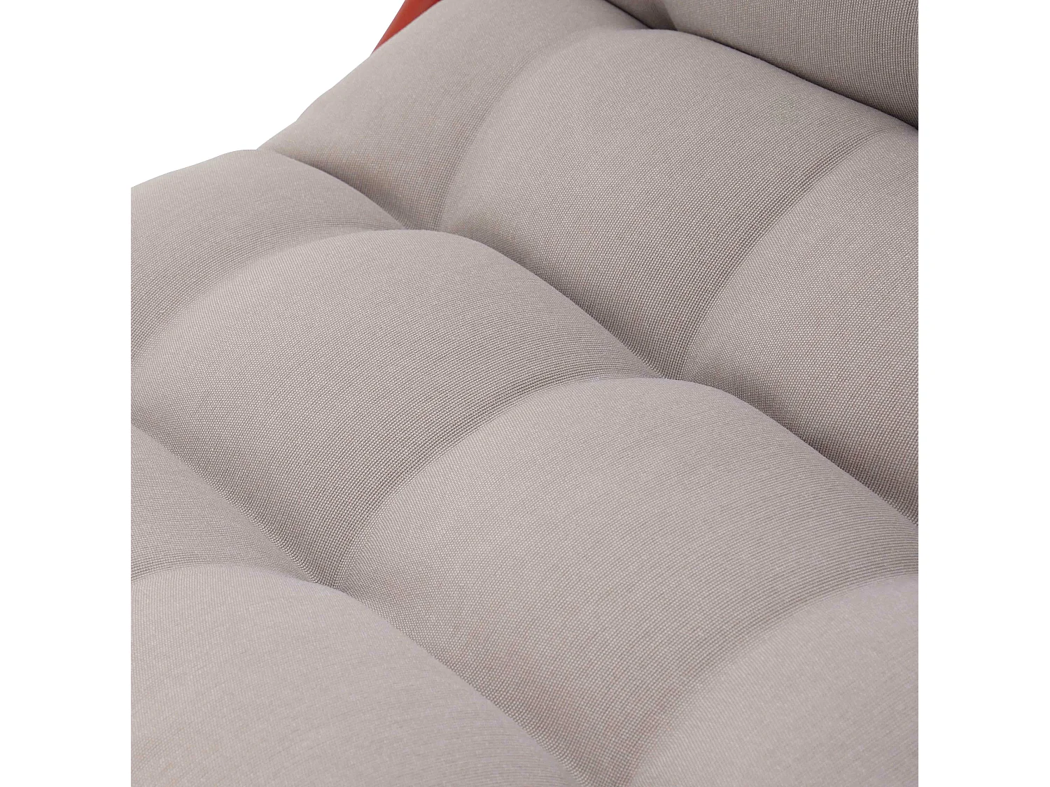 Salon de jardin bas 4 places en métal terracotta