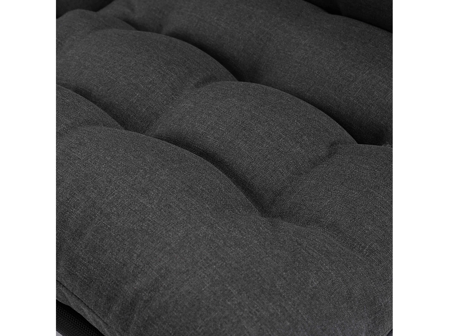 Laag 4-zits groen metalen tuinmeubel