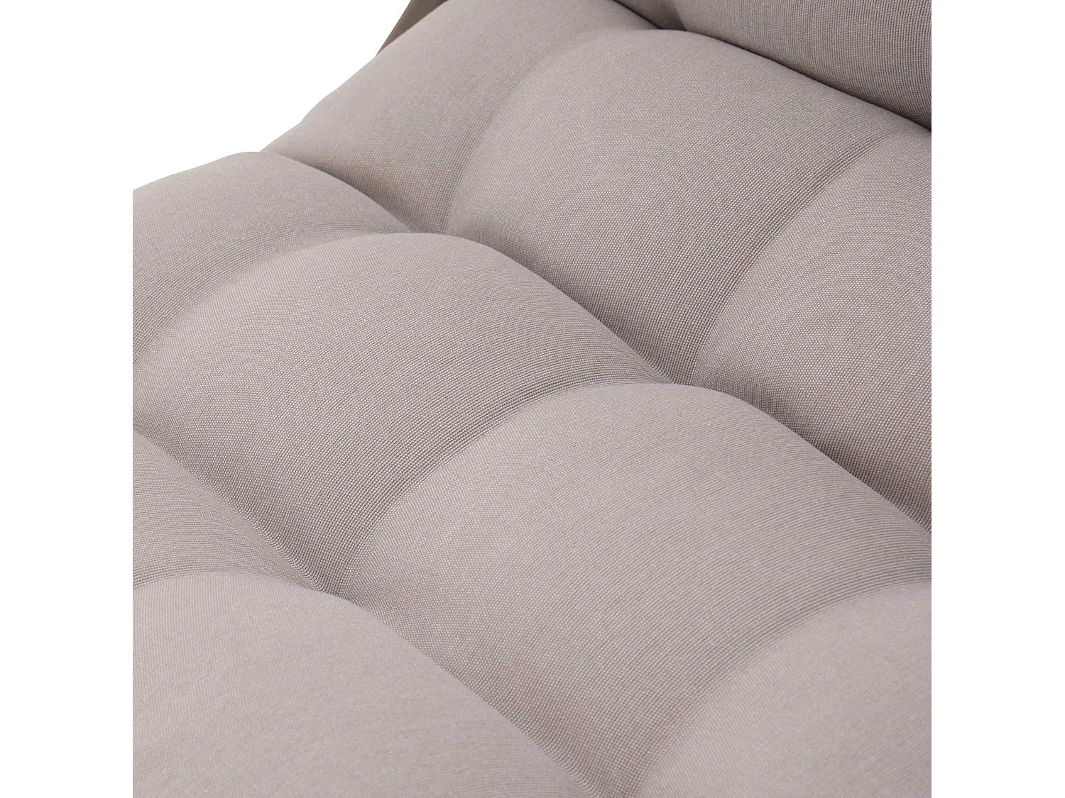 Salon de jardin bas 4 places en métal taupe