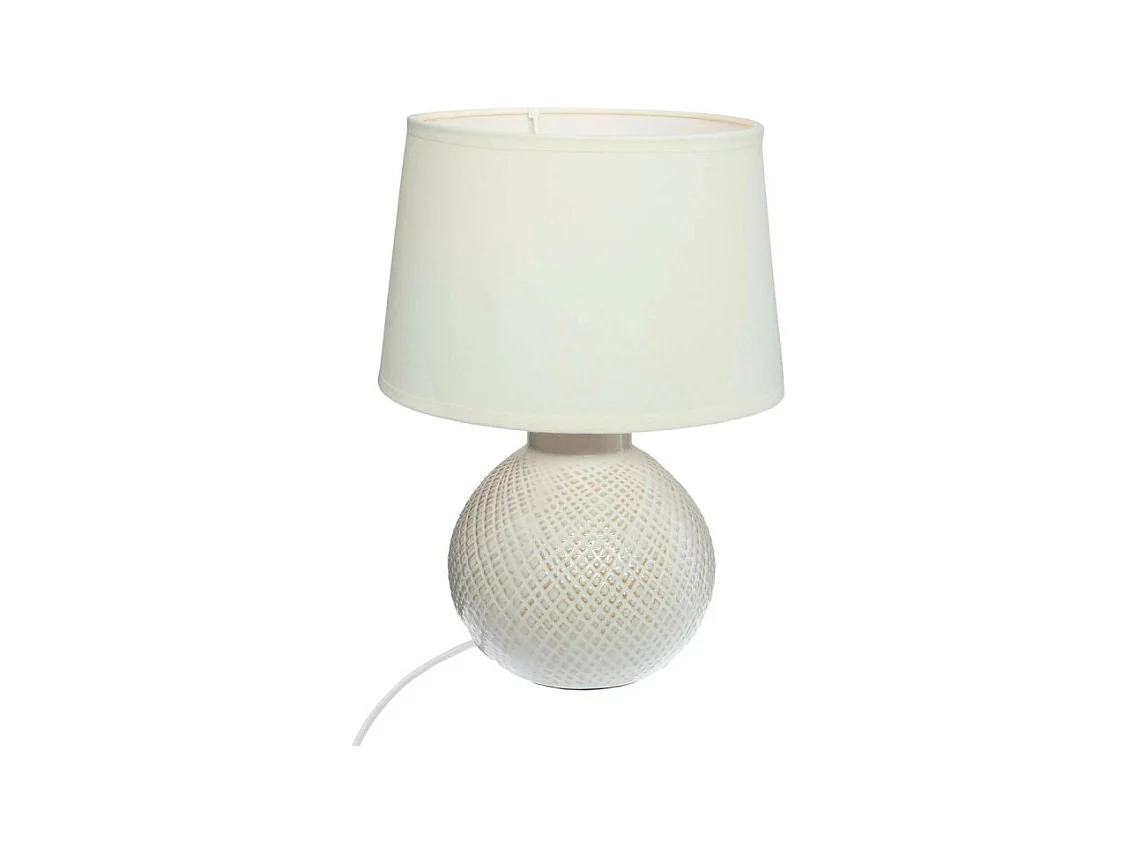 Lampe à poser en céramique "Joas" - Blanc- D 19 X h 29 CM