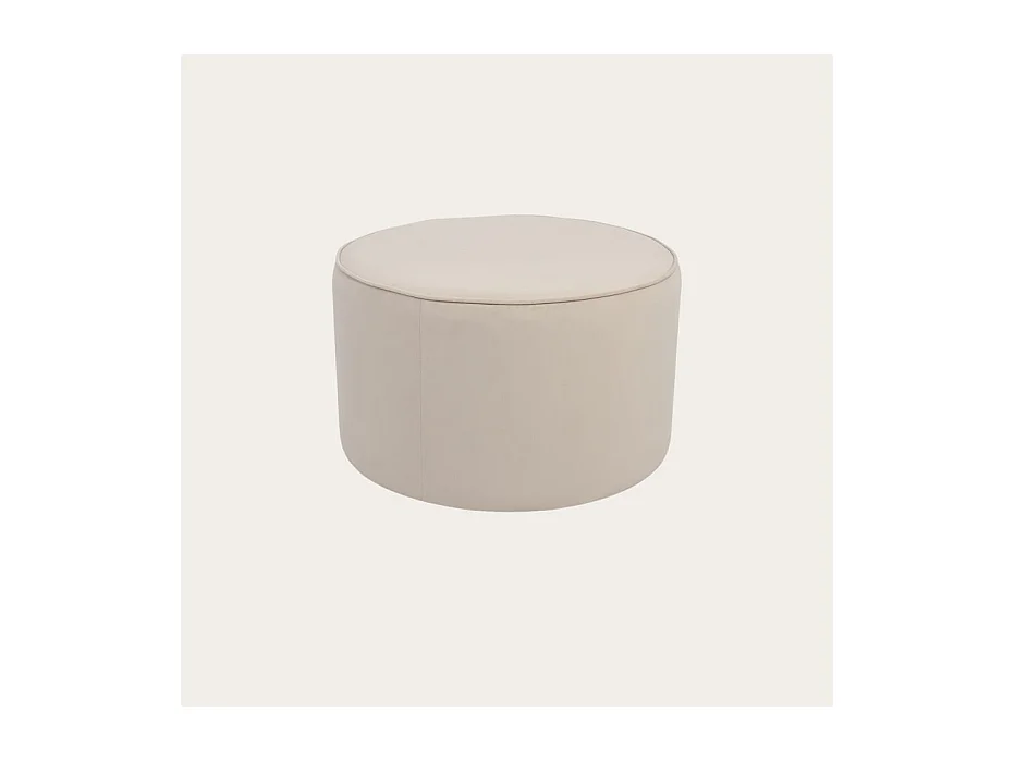 Puff tapissée tapissé Beige 70x42
