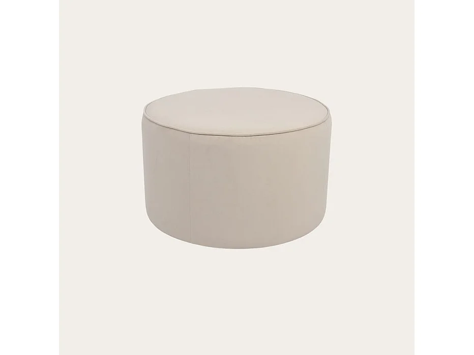 Puff tapissée tapissé Beige 70x42