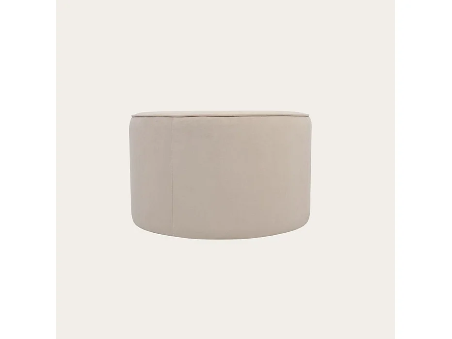 Puff tapissée tapissé Beige 70x42