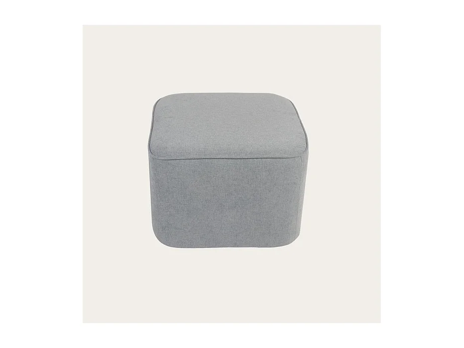 Puff tapissée tapissé Gris 60x42