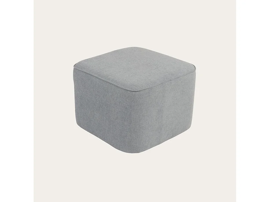 Puff tapissée tapissé Gris 60x42