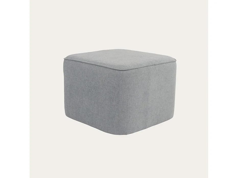 Puff tapissée tapissé Gris 60x42