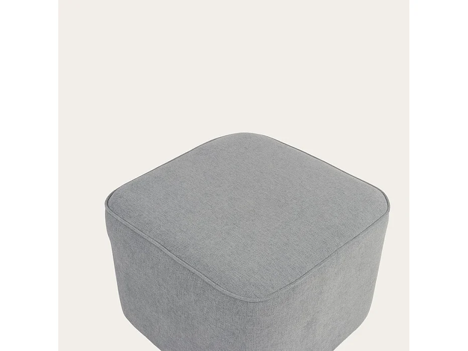 Puff tapissée tapissé Gris 60x42