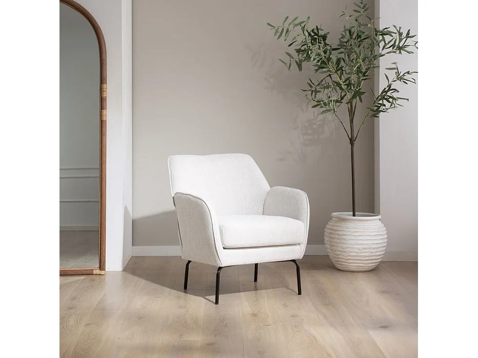 Fauteuil en mdf Beige 76x76