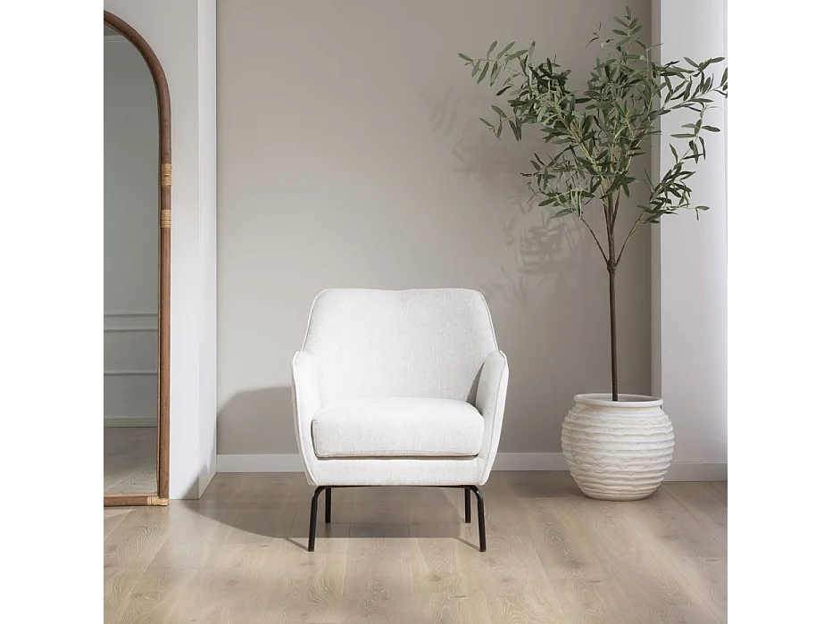 Fauteuil en mdf Beige 76x76