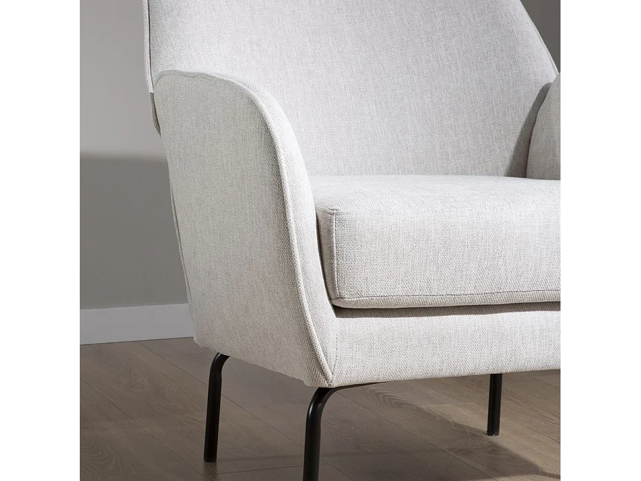 Fauteuil en mdf Beige 76x76