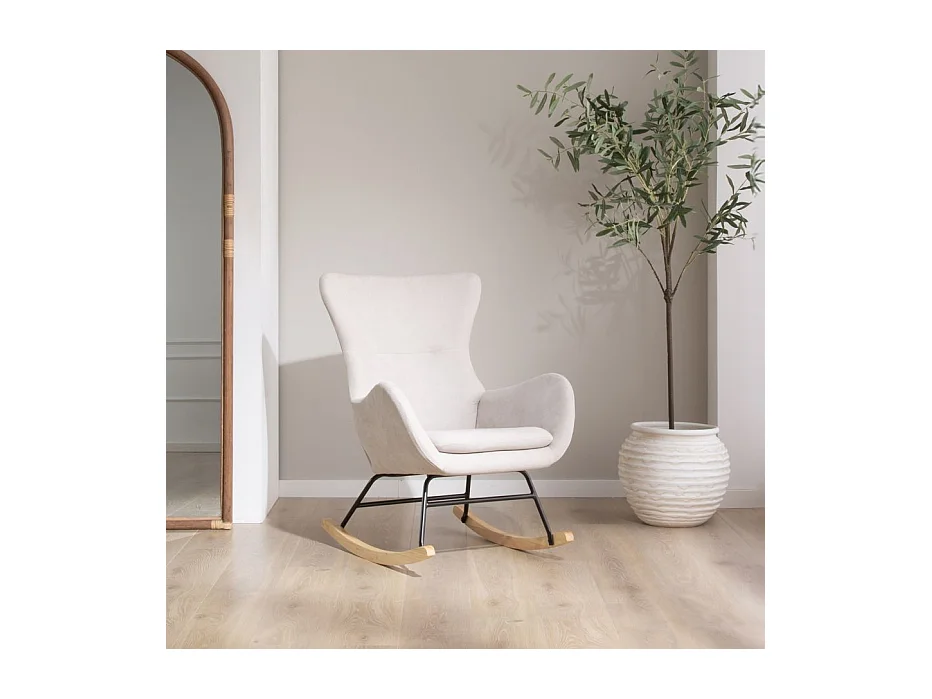 Fauteuil en mdf Beige 92x80