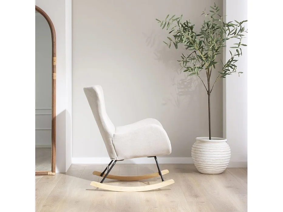 Fauteuil en mdf Beige 92x80