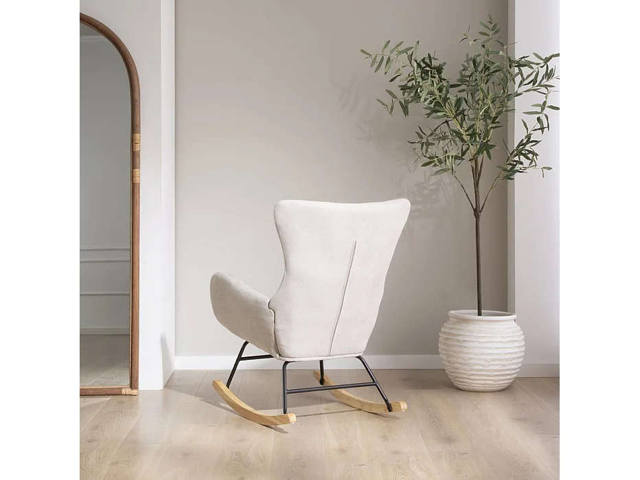Fauteuil en mdf Beige 92x80