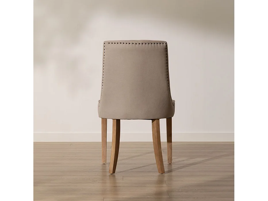 Chaise rembourrée en bois Beige (635) 54x90