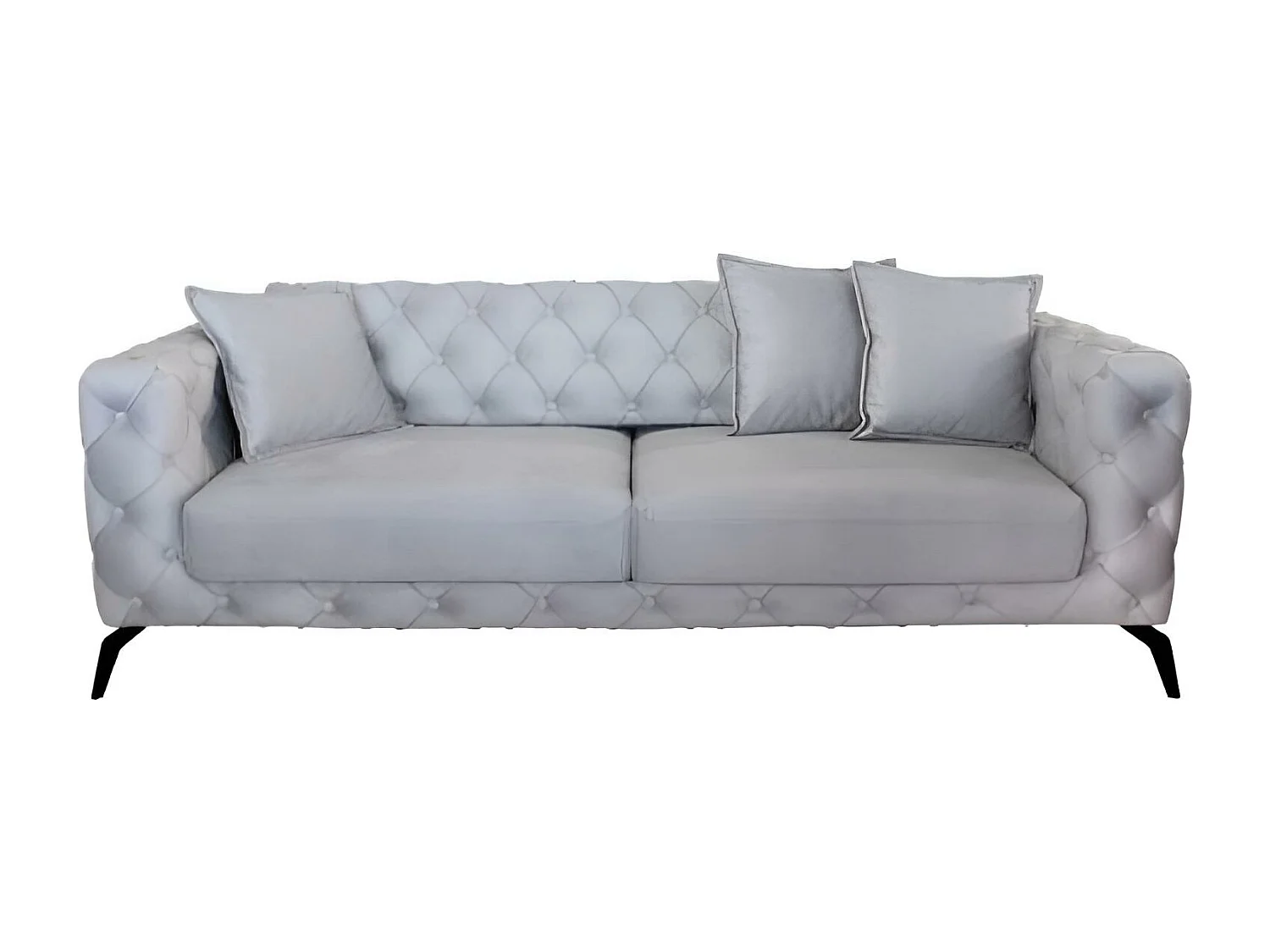 Set divano Ritz (3+3+1)/Tessuto/Grigio