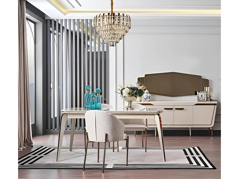 Chaise Bolero/Tissu-Velours/Beige