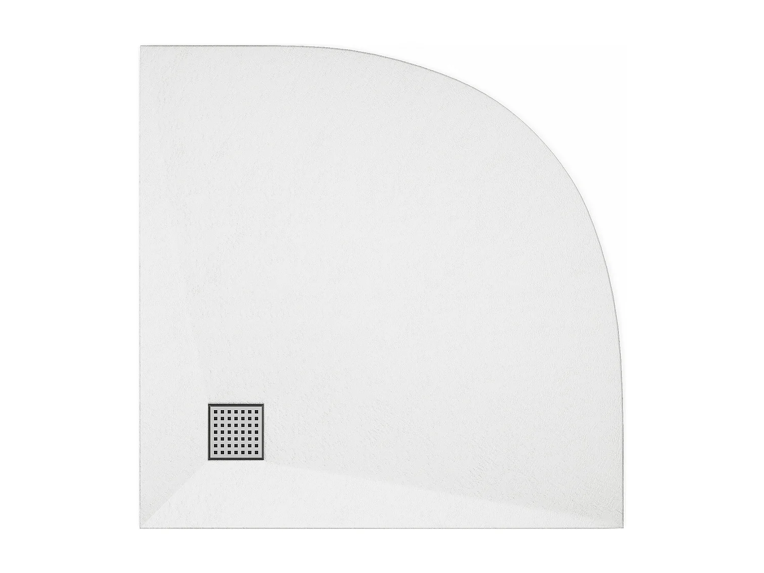 Piatto per doccia da posare o da incasso 140x90cm Resina SMC Bianco marmorizzato - LYROSA