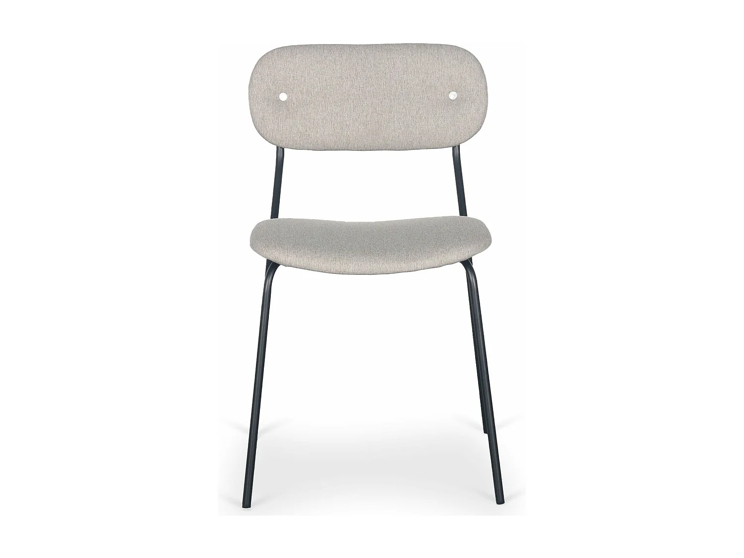 Lot de 4 chaises modernes Stellair Tissu Beige