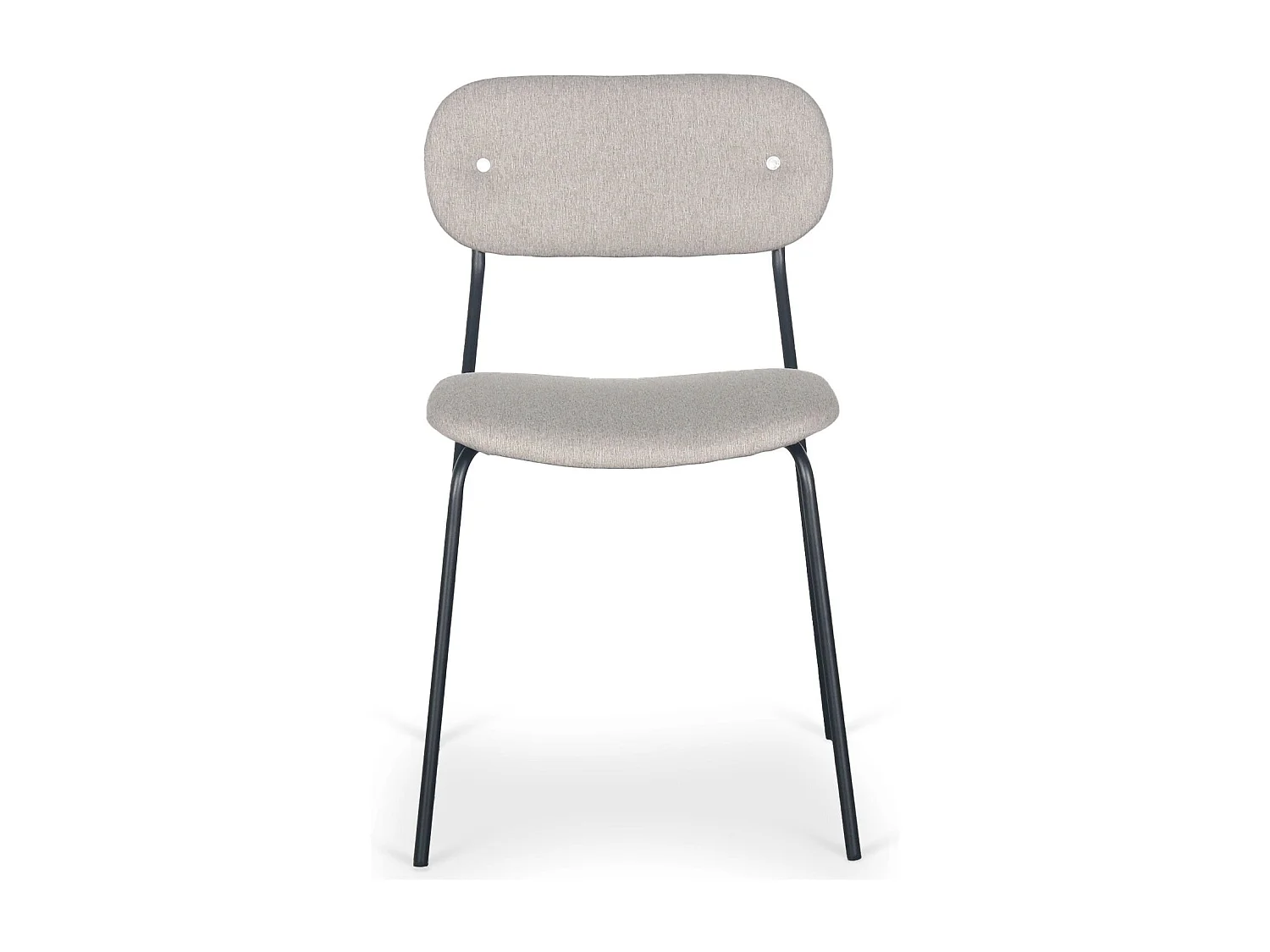 Lot de 8 chaises modernes Stellair Tissu Beige