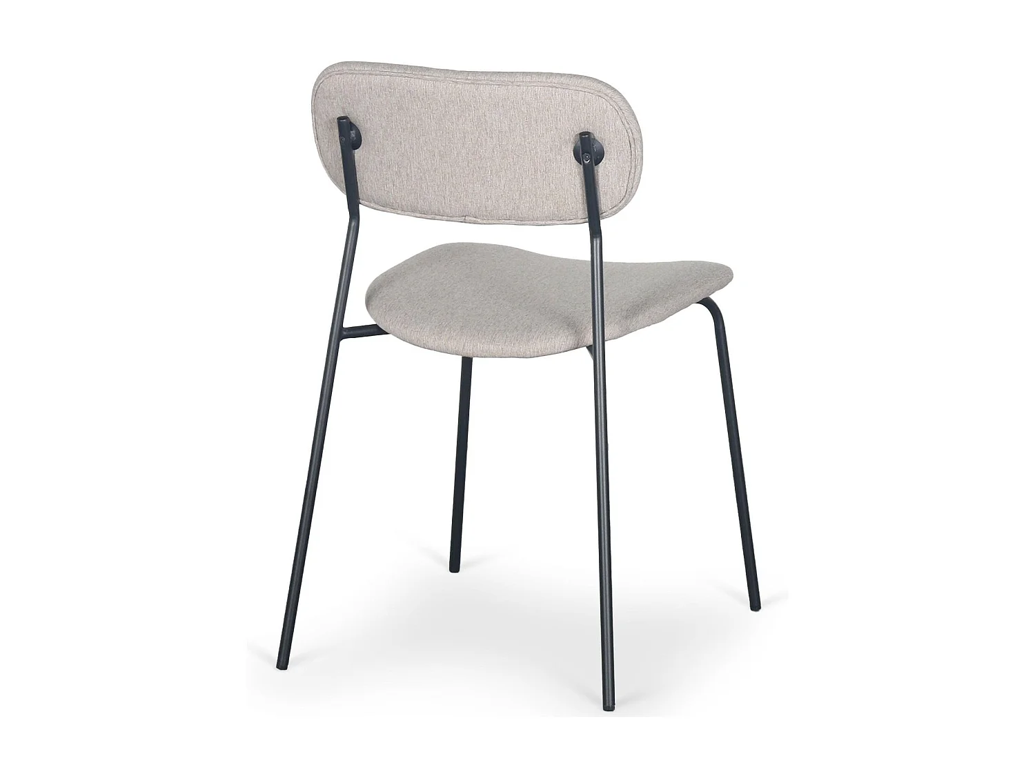 Lot de 8 chaises modernes Stellair Tissu Beige