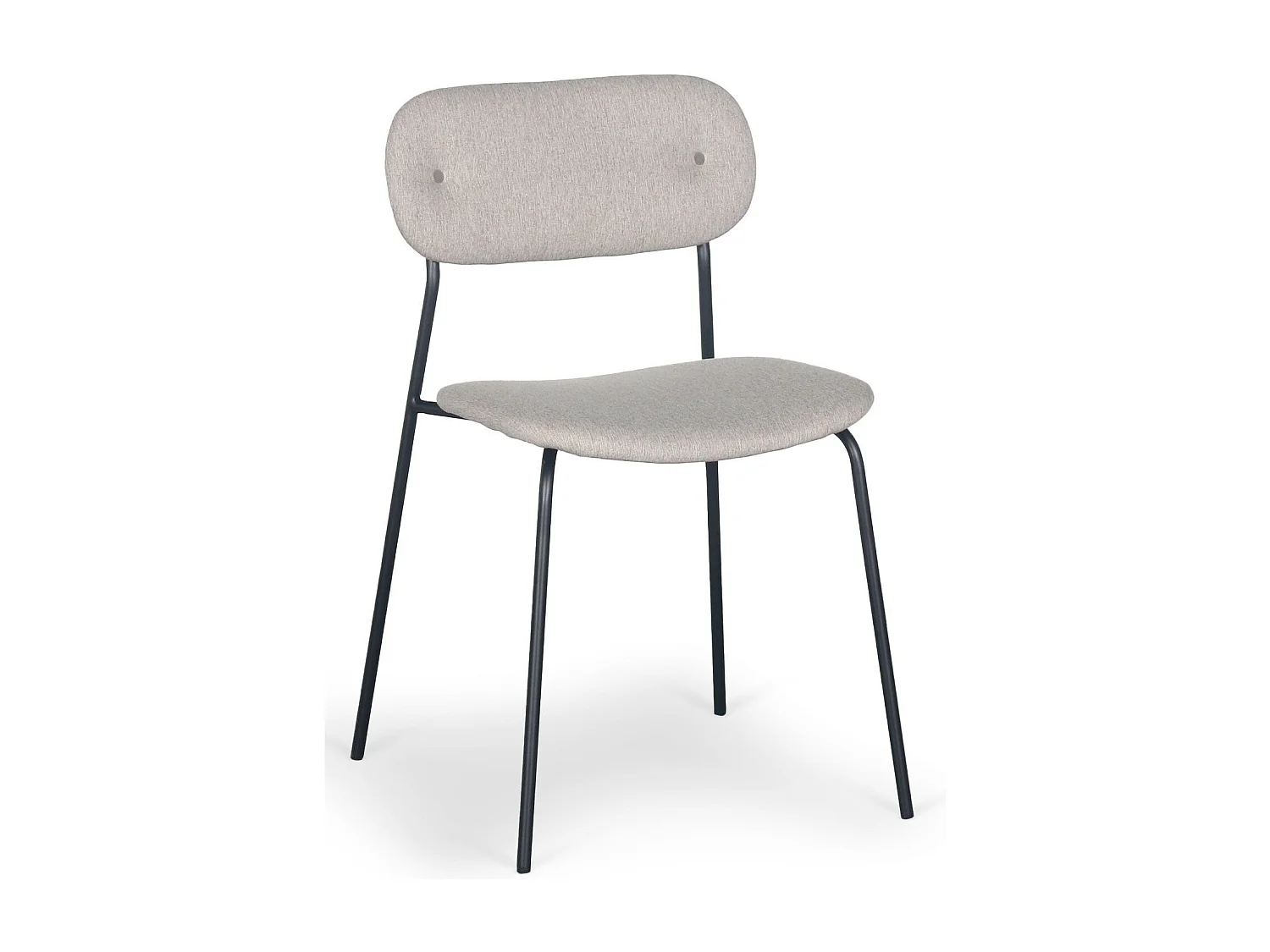 Lot de 8 chaises modernes Stellair Tissu Beige