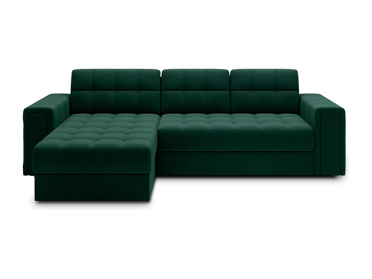 Canapé d’angle reversible et convertible Klumann – Élégance et praticité réunies-Couleur Gris