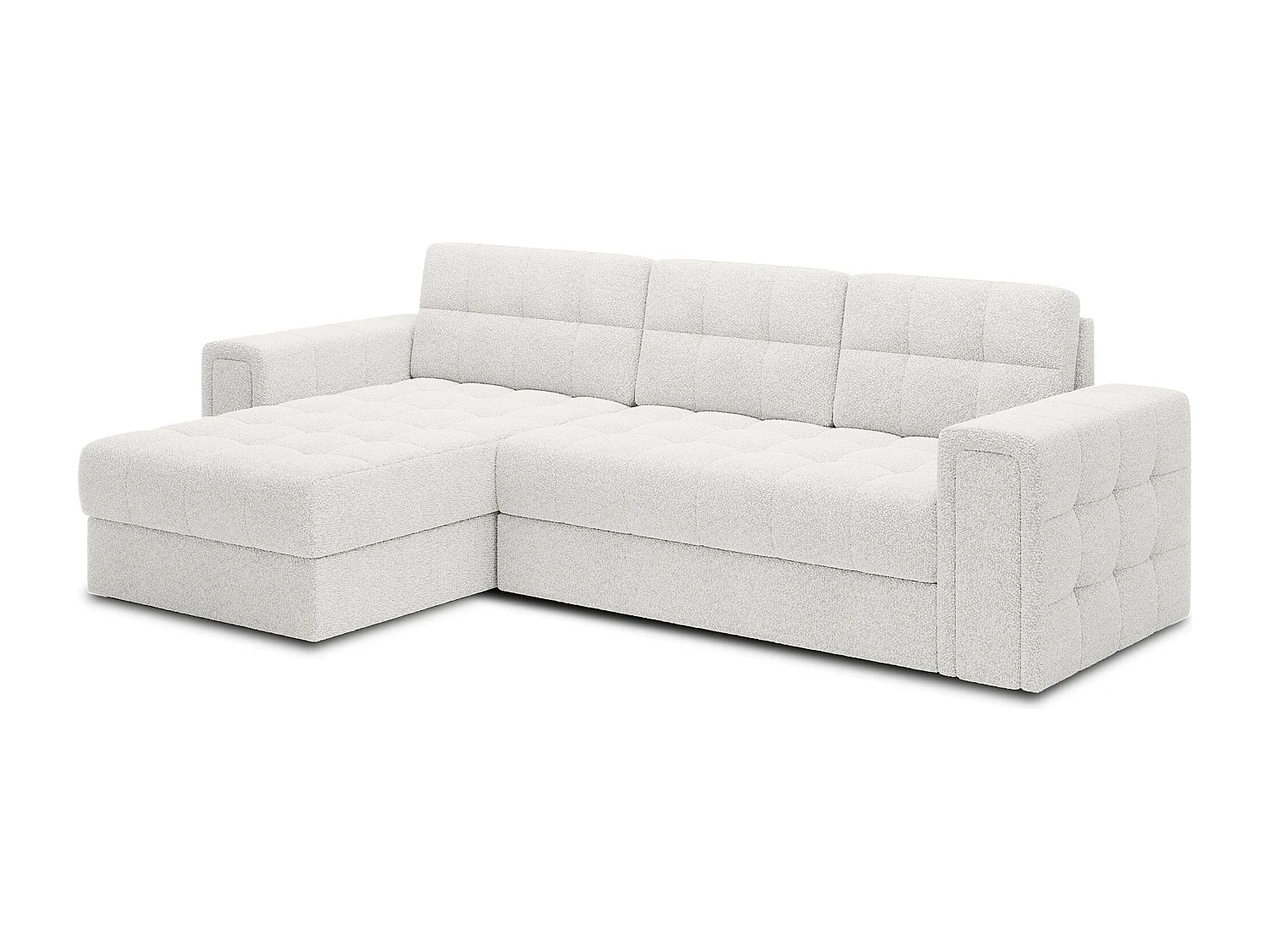 Klumann omkeerbare en converteerbare hoekbank – Elegantie en functionaliteit gecombineerd-Kleur Wit