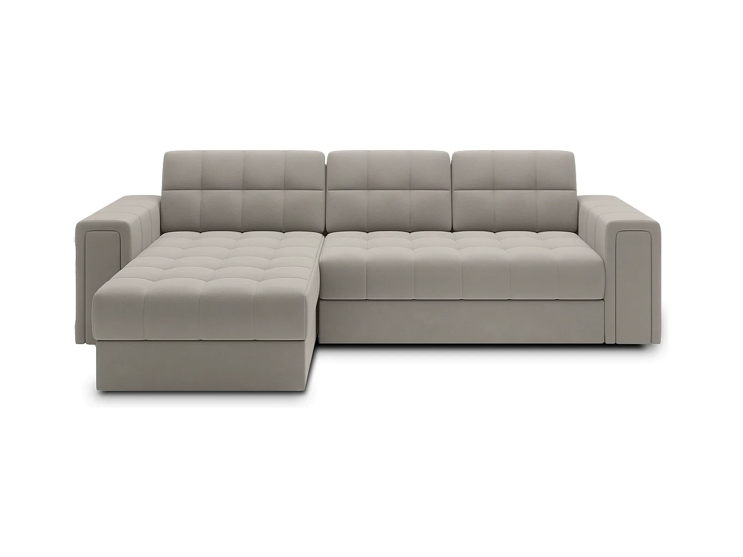 Canapé d’angle reversible et convertible Klumann – Élégance et praticité réunies-Couleur Beige