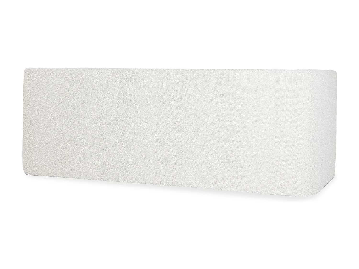 Moderne 3-Sitzer Sofa im Kubistischen Stil Fredonia aus Bouclé-Stoff in Cremefarben