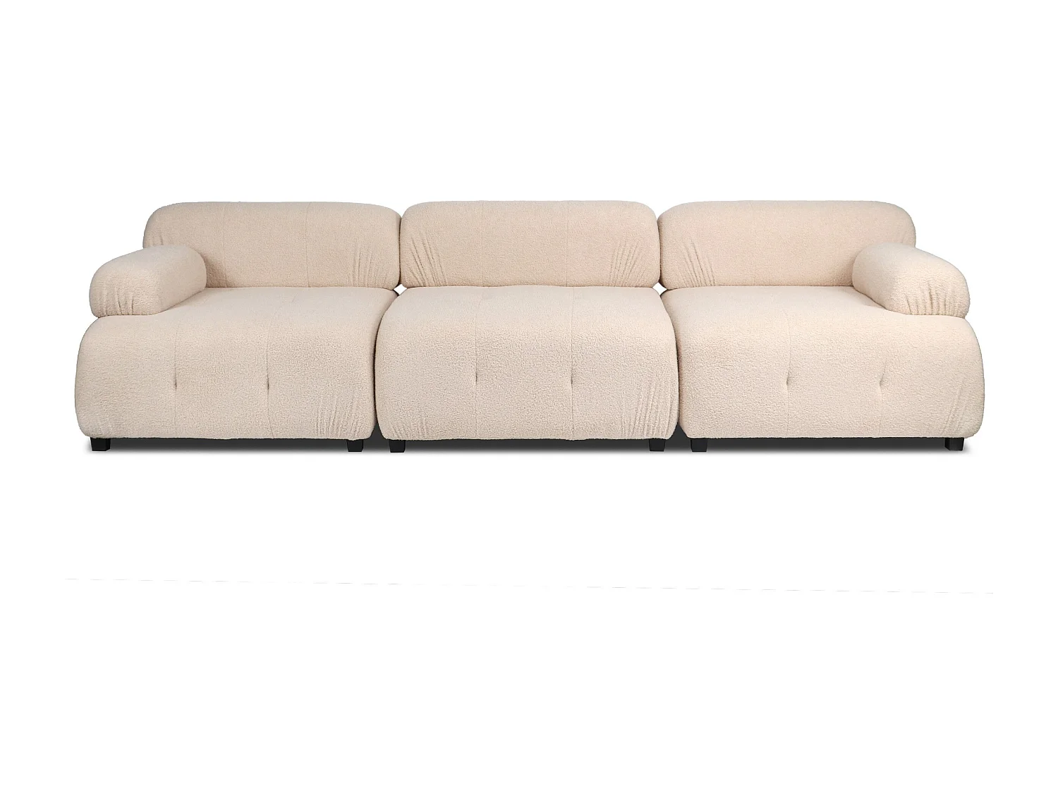 Canapé design modulable Hollywood Tissu bouclette Beige