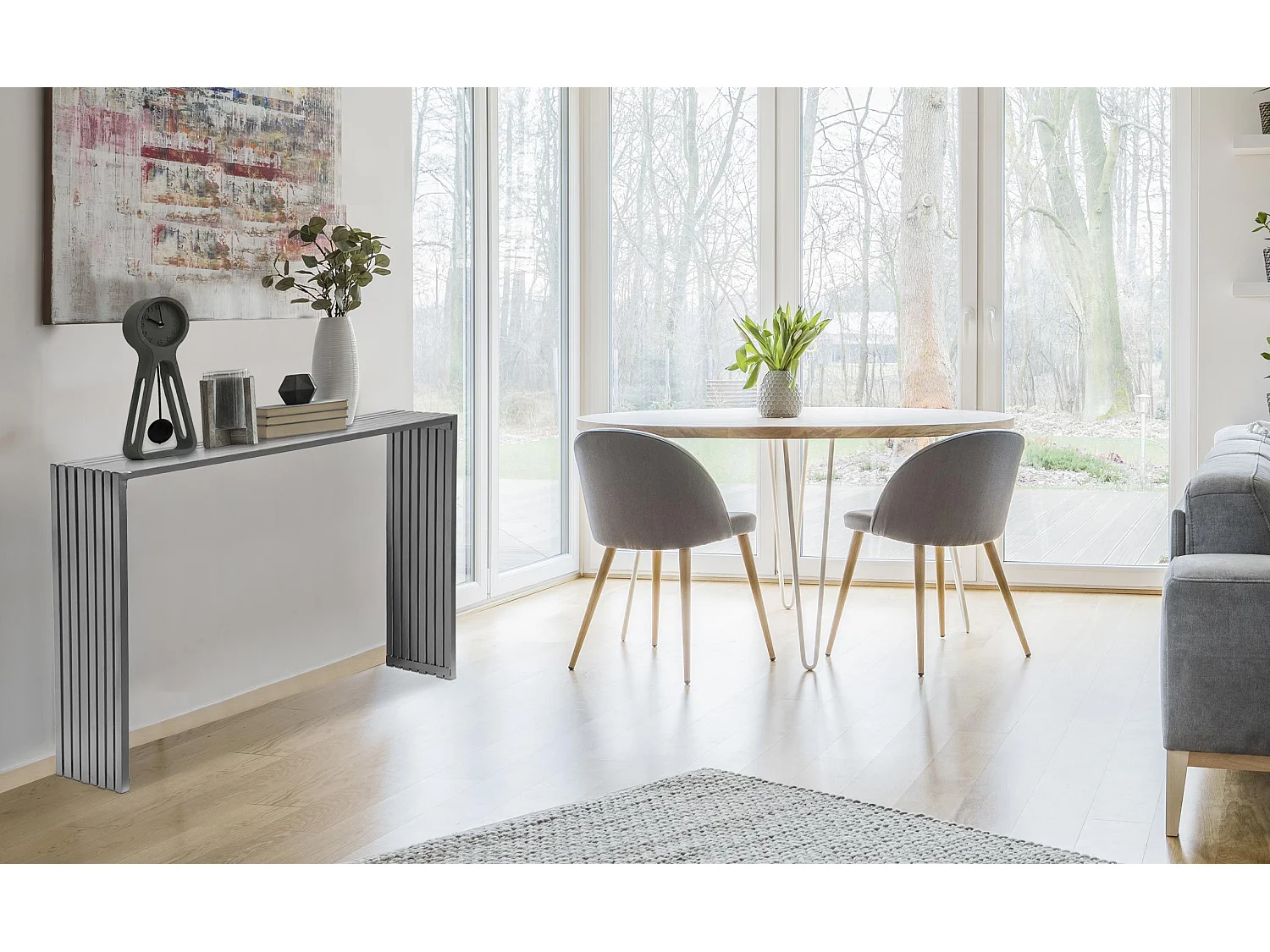 Console Equilibrium Métal Argent