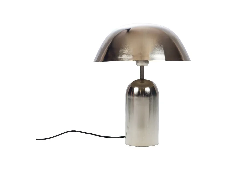 Lampe rétro argenté en métal