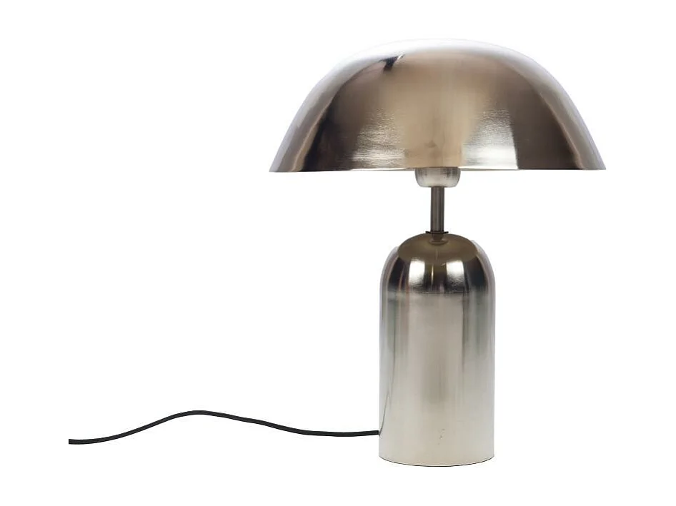 Lampe rétro argenté en métal