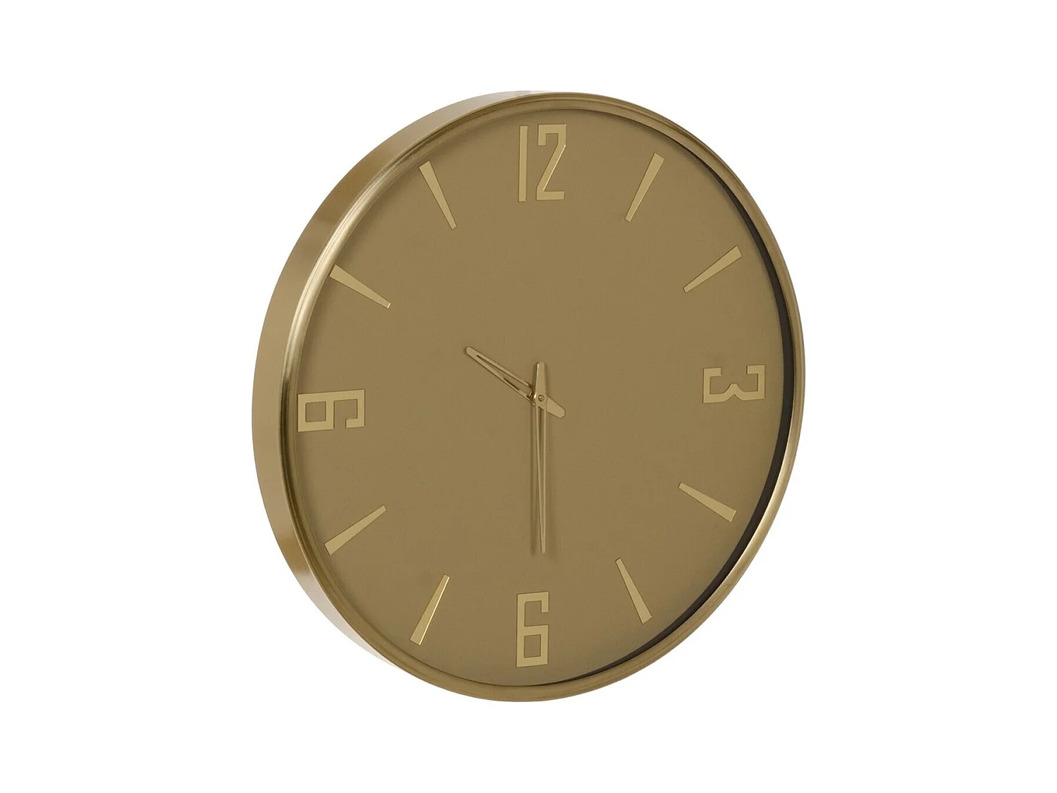 Horloge Murale Jaune Verre Acier