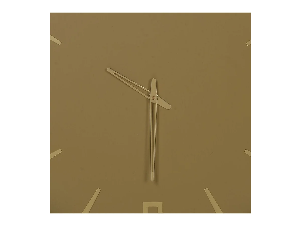 Horloge Murale Jaune Verre Acier