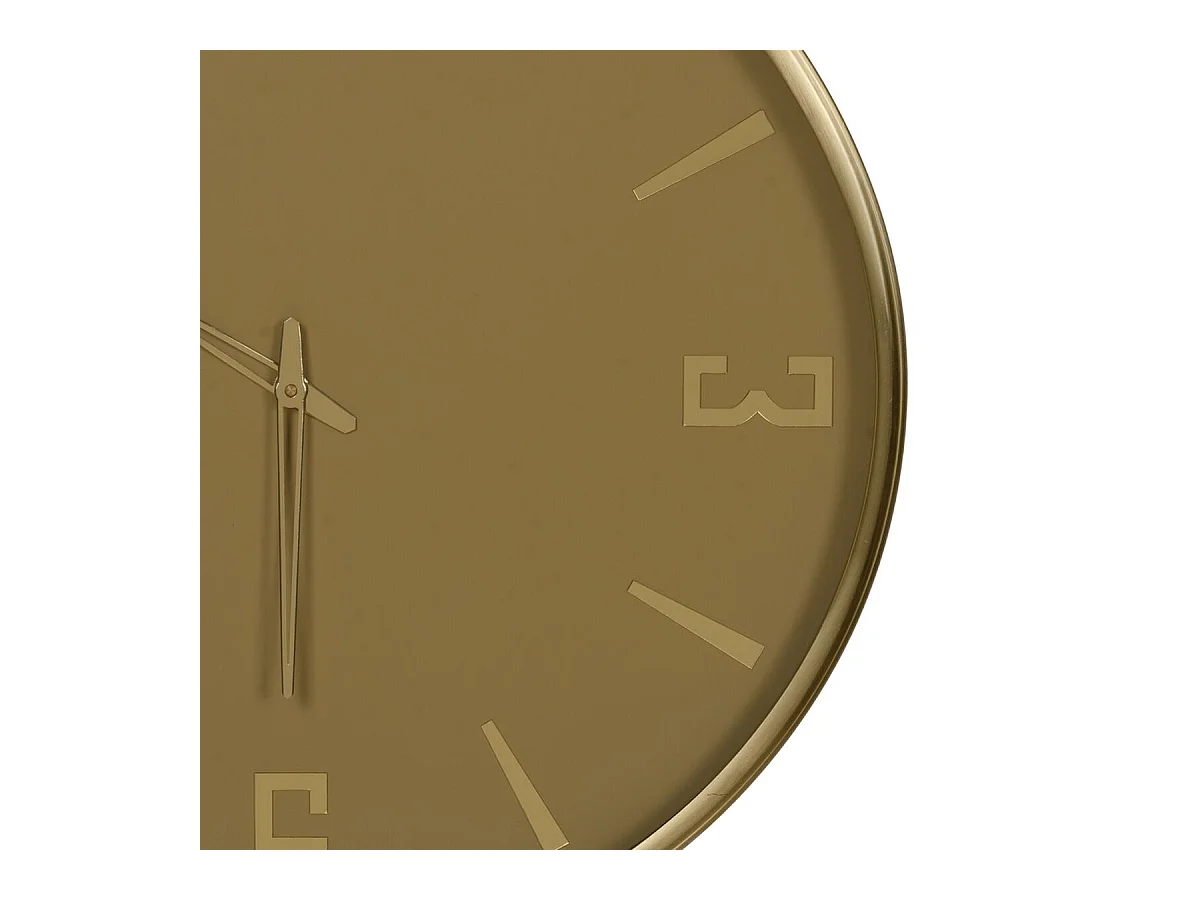 Horloge Murale Jaune Verre Acier