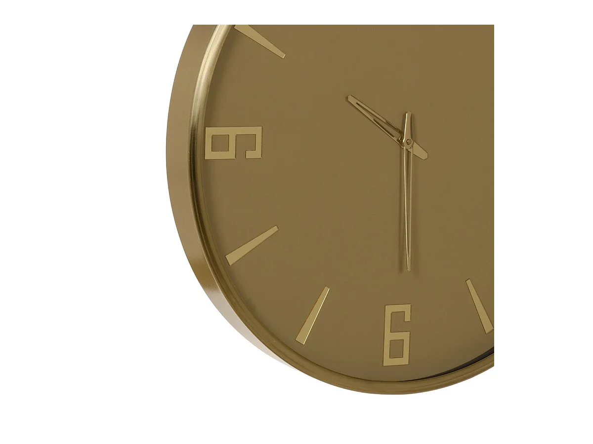 Horloge Murale Jaune Verre Acier