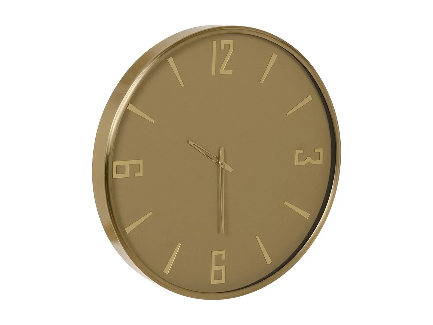 Horloge Murale Jaune Verre Acier