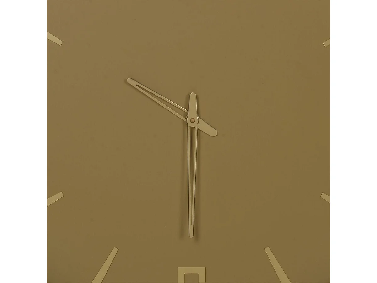 Horloge Murale Jaune Verre Acier