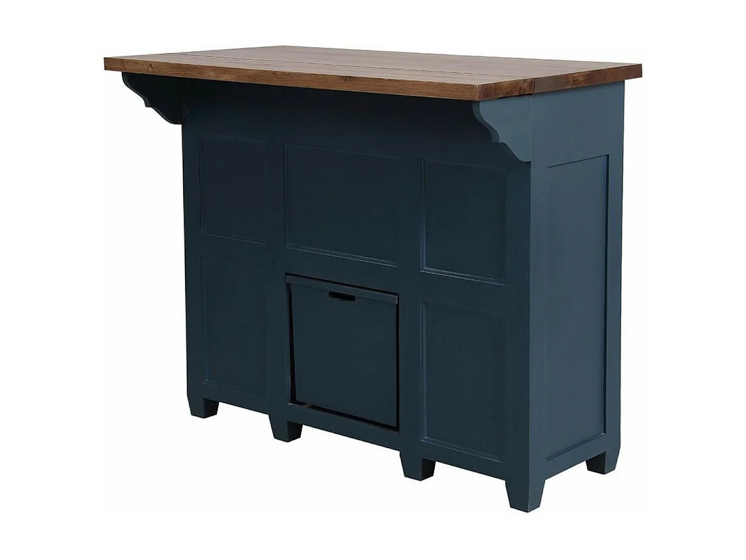 Comptoir bar Bois Bleu - Brocante Interior's