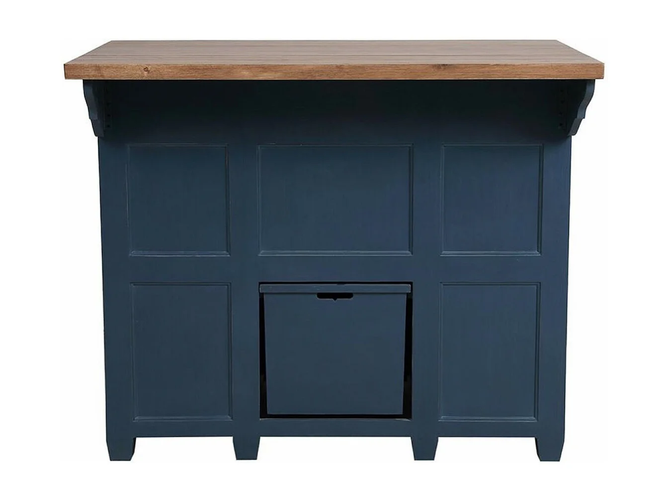 Comptoir bar Bois Bleu - Brocante Interior's