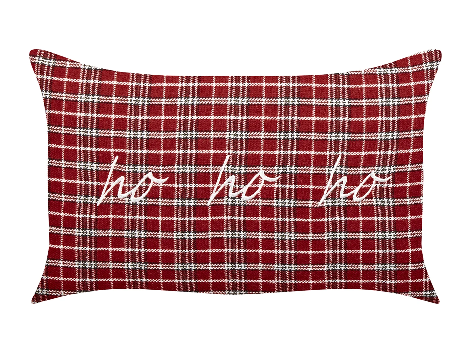 Lot de 2 coussins décoratifs MOCHI 30 x 50 cm Rouge Motif de Noël
