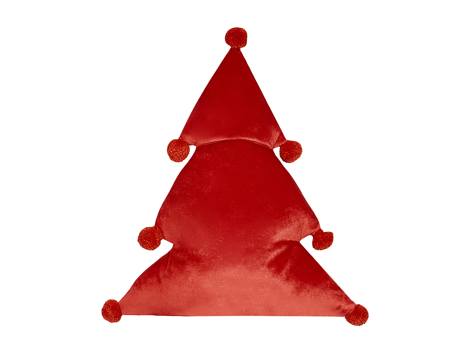 Dekokissen 2er Set Weihnachtsbaum rot / grün 35 x 30 cm für Weihnachtsdeko Treat