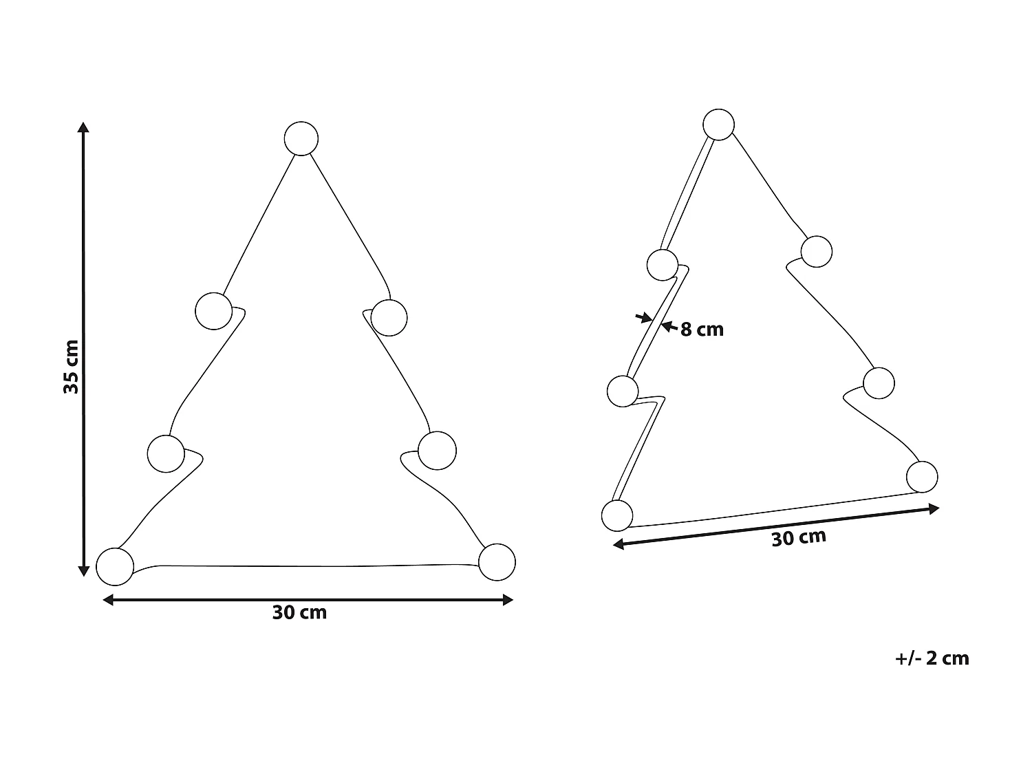 Sierkussen set van 2 groen/rood 35 x 30 cm TREAT