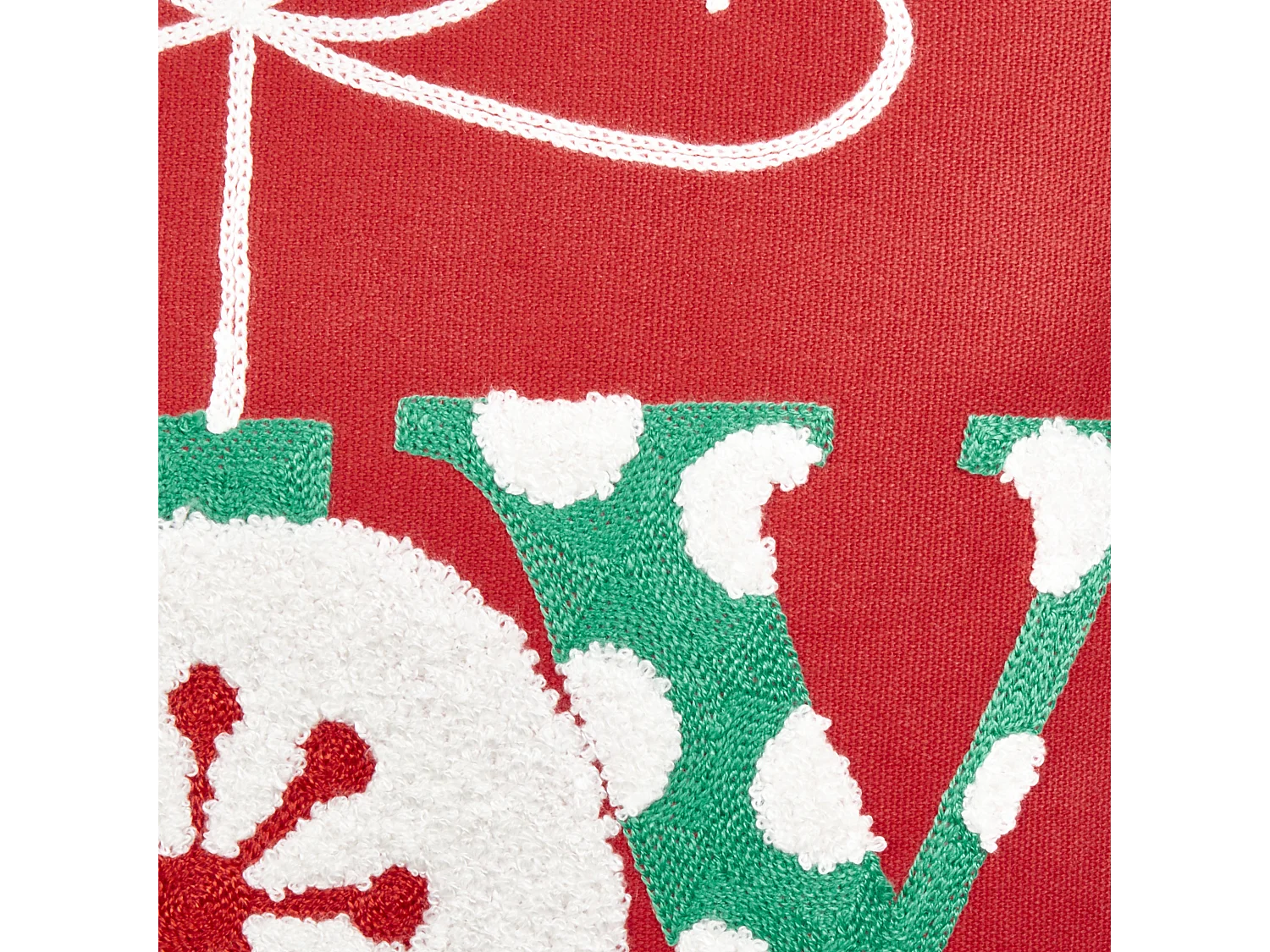 Lot de 2 coussins décoratifs GINGERBREAD Coton 45 x 45 cm Rouge Motif de Noël