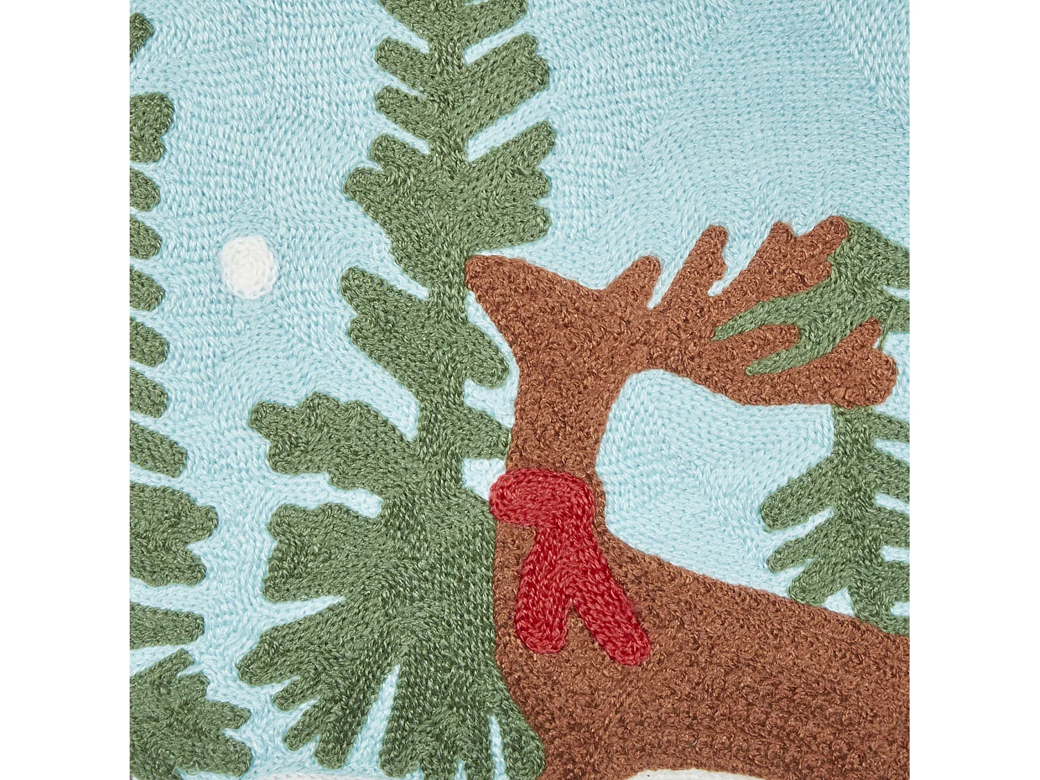 2 poduszki bawełniane motyw świąteczny 45 x 45 cm niebieskie PEPPERMINT